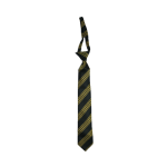 Gold and Black Striped School Tie
